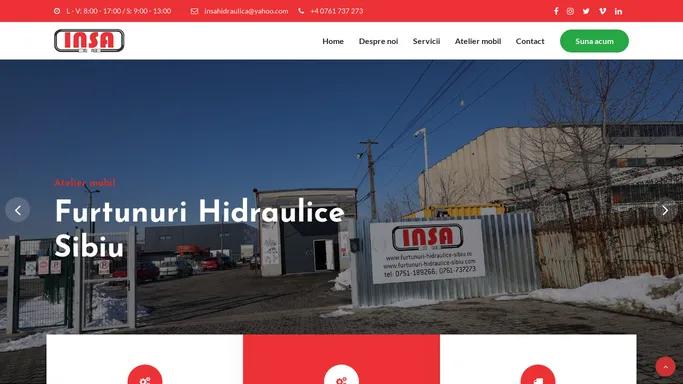 Insa Hidraulic Sibiu - Sertizari furtunuri Hidraulice si reparatii cilindrii hidraulici