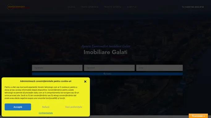 Imobiliare Galati - Agentia Eurocomfort Imobiliare Galati