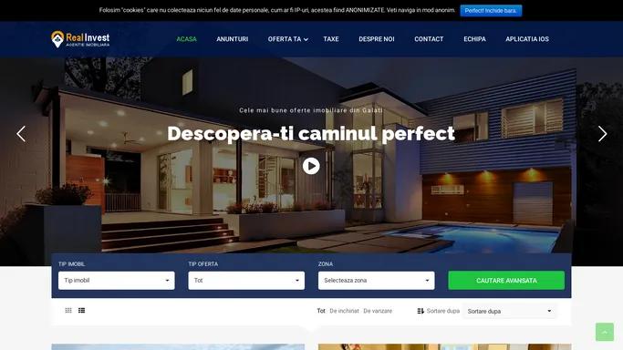 Imobiliare Galati - Agentia imobiliara Real Invest din Galati