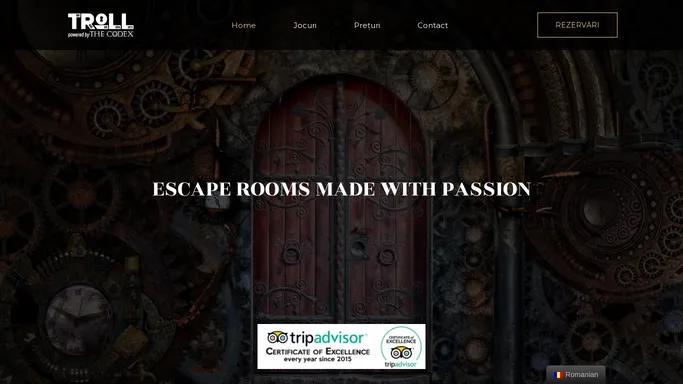Best Escape Room in Bucharest, top rated live games.