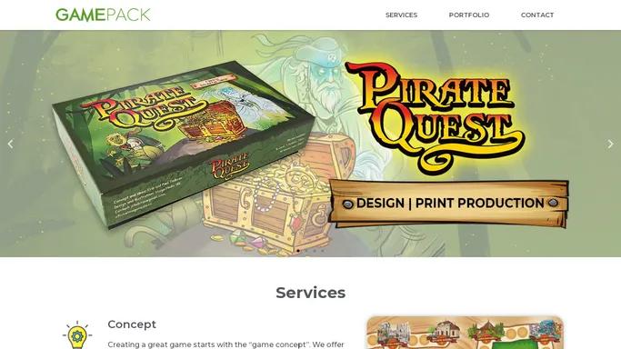 Gamepack – Tabletop games prototype services