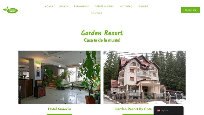 Garden Resort – Casa ta de la munte