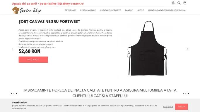 Gastro Shop - Haine bucatar ospatar professional - Gastro shop