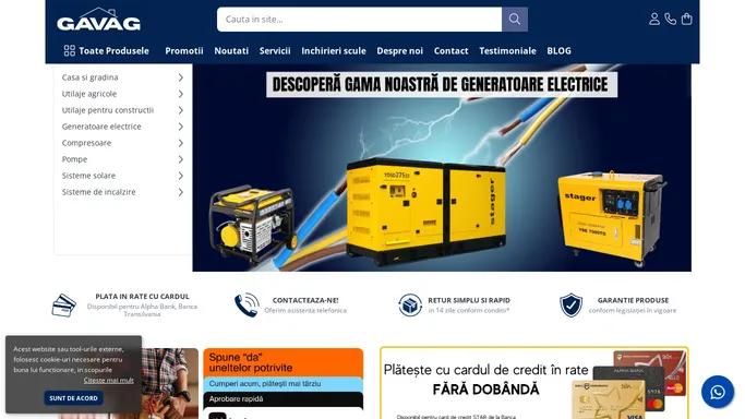 Gavag.ro - Magazin online cu scule, unelte, utilaje si produse pentru casa si gradina.