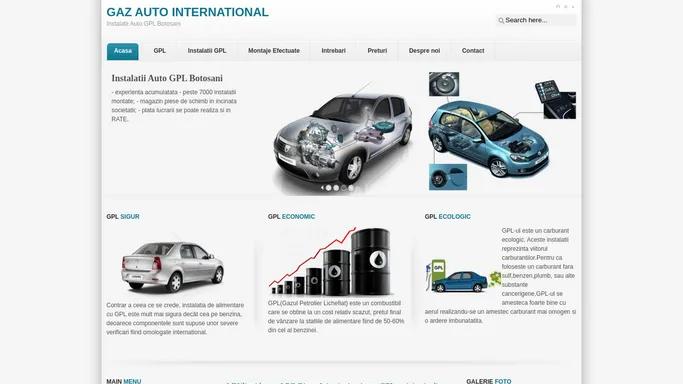 Acasa - Gaz Auto International