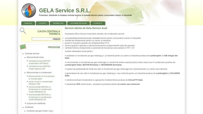 Servicii oferite de Gela Service Arad | GELA Service S.R.L.