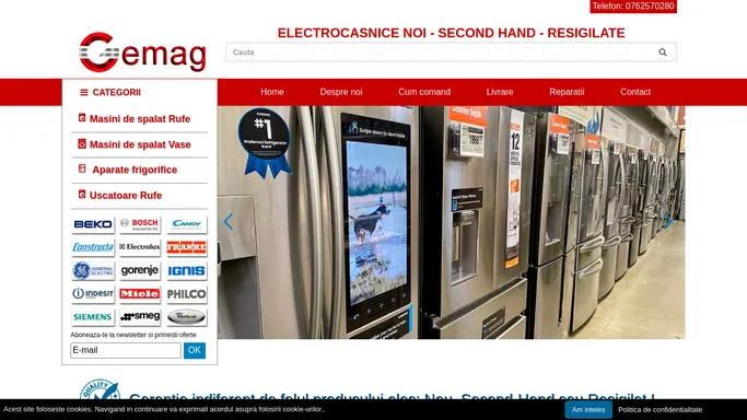 Gemag | Electrocasnice second hand | Electrocasnice noi | Resigilate