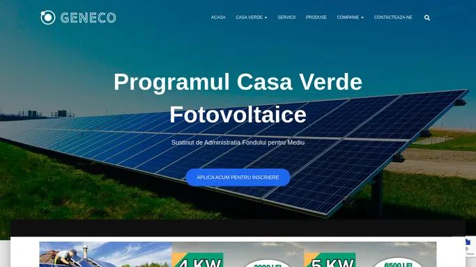 General Electric & Consulting SRL | Programul Casa Verde Fotovoltaice AFM