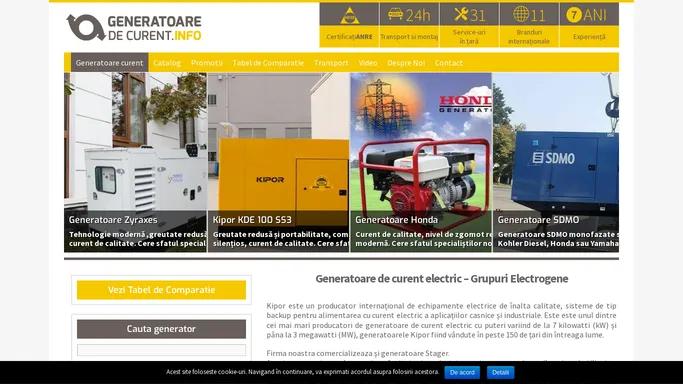 Generatoare de Curent Electric - Puteri intre 1 kW si 3000 kW‎