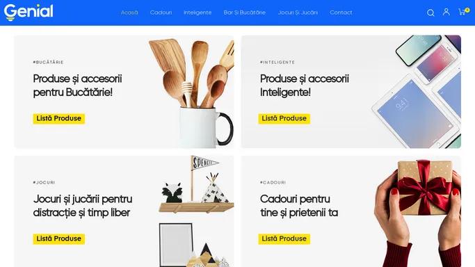 Produse inteligente pentru tine si casa ta | Genial.ro – Un simplu sit WordPress