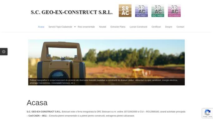 Extractie piatra sparta - S.C. GEO-EX-CONSTRUCT S.R.L.