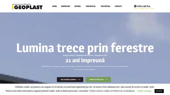 Geoplast | Pereti cortina | Tamplarie aluminiu / PVC