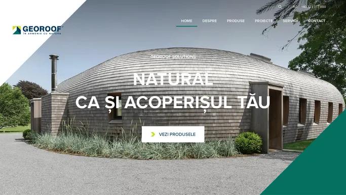Georoof Solutions | Acoperisuri naturale complete | Montaj | Accesorii