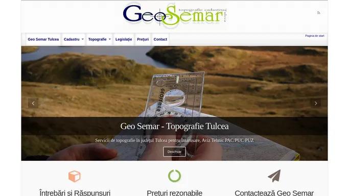 Geosemar - topografie cadastru tulcea