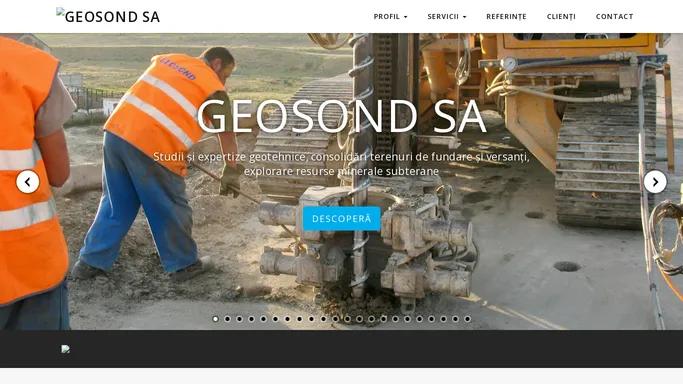 GEOSOND SA – Expert pentru servicii si lucrari speciale geotehnice