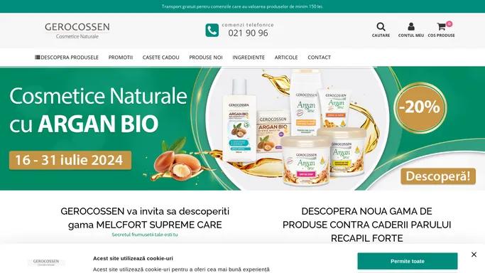 Gerocossen – magazin online de produse cosmetice naturale romanesti