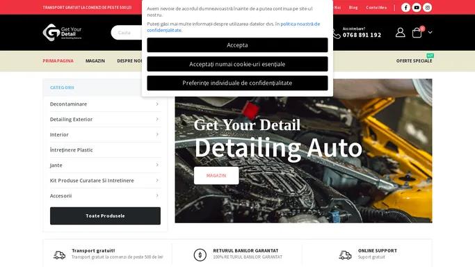 Get Your Detail - Produse de detailing de top pentru masina ta