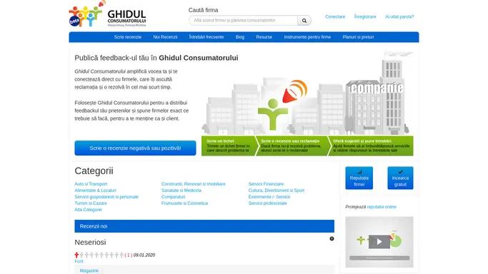 Ghidul Consumatorului | Recenzii Servicii