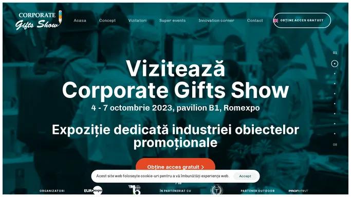 Corporate Gifts Show – Expozitie dedicata industriei obiectelor promotionale