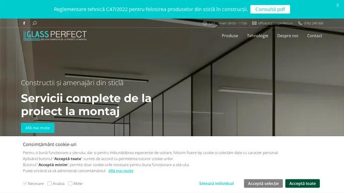 Glass Perfect - Amenajari si constructii din sticla