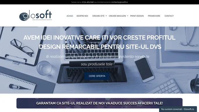 Glosoft.ro - Creare site - Web Design - Oferta Creare Magazin Online