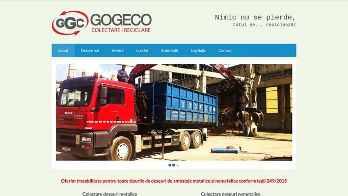 GOGECO | Colectare deseuri metalice si nemetalice