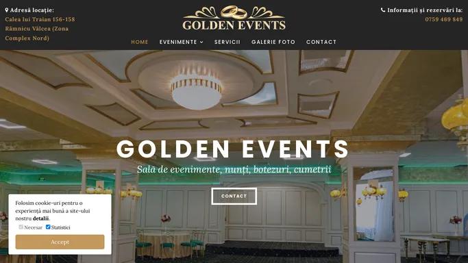 Golden Events - Sala de evenimente, nunti, botezuri, cumetrii