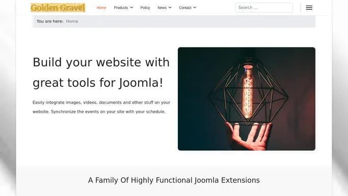 Home - Golden Gravel, the best toolbox for #Joomla development