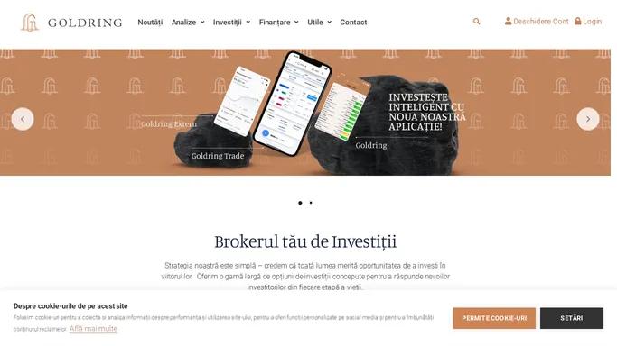 GOLDRING - Brokerul tau de investitii la bursa