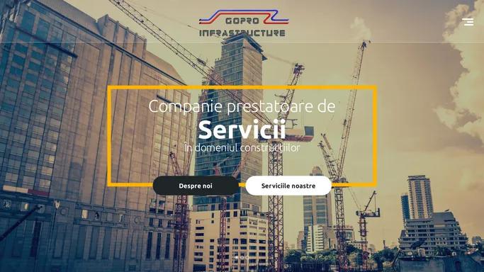 Gopro Infrastructure – Instalatii de apa, canalizare, incendiu, ventilatii, constructii rezidentiale
