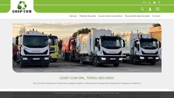 Pagina web Gosp-com, Targu Secuiesc