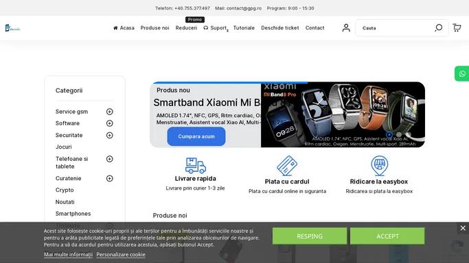 Magazin online cu produse electronice, service GSM, software si produse pentru casa