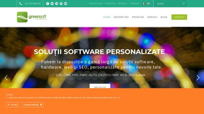 Servicii SOFTWARE Personalizate - GreenSoft - Romania