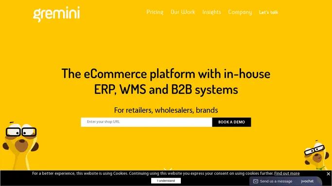 Gremini - The eCommerce platform with in-house ERP, WMS and B2B systems