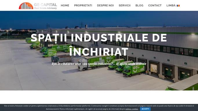 Spatii industirale si spatii logistice de inchiriat