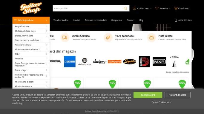 Magazin de instrumente muzicale - GuitarShop.ro