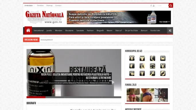 Gazeta Nationala | gzn.ro