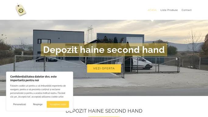 Depozit Haine Second Hand - Crisageo Impex Bacau