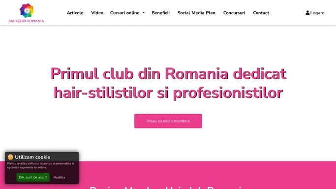 Club dedicat hairstilist-ilor si profesionistilor | HairClub Romania