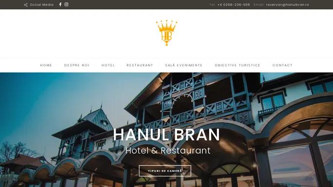 Hanul Bran – Hotel, Restaurant la 200 de metri de Castelul Bran