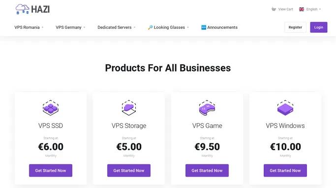 VPS Servers | Cryptocurrency Payments | Cheap Dedicated Servers - HAZI.ro