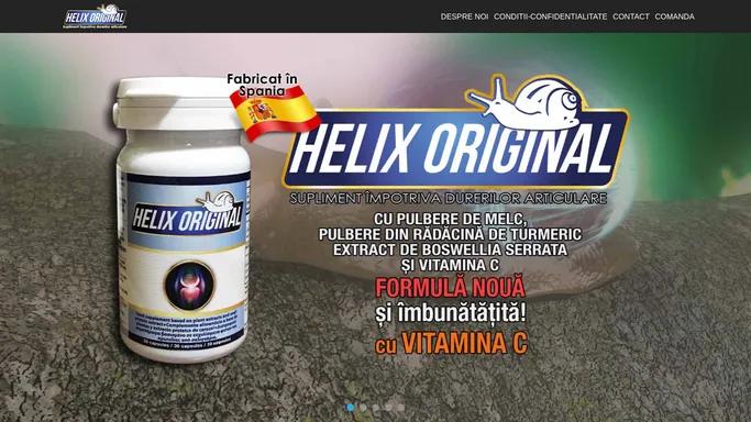 Helix Original - Supliment alimentar impotriva durerilor articulare cu pulbere de melc, pulbere din radacina de Turmeric (Curcuma Longa) si extract de Boswellia Serrata