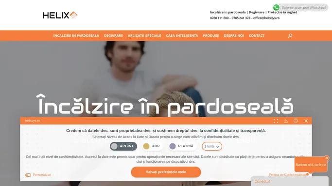 Sisteme complete pentru incalzire si racire radianta | Helix