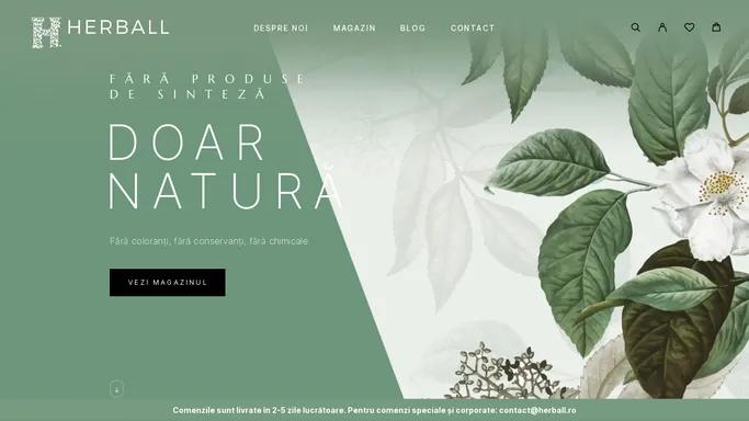 Cosmetice naturale cu plante medicinale - HERBALL.ro