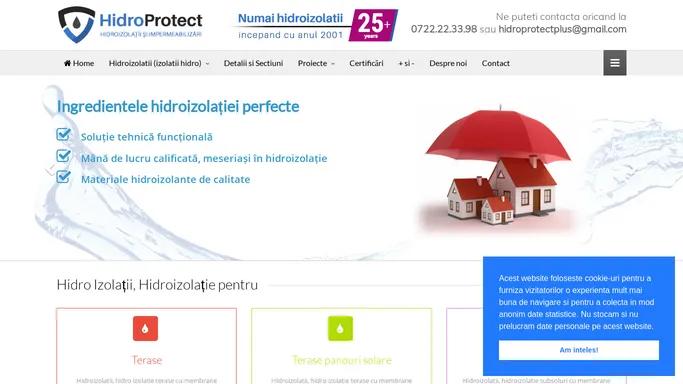 Hidroizolatii, izolatii hidro, hidroizolatie de la HidroProtect