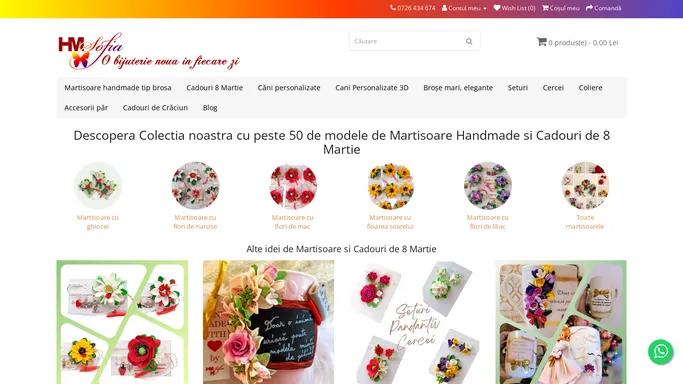 HM Sofia | Cercei, cani personalizate, martisoare si bijuterii handmade