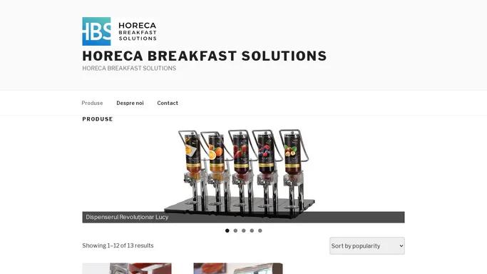 HORECA BREAKFAST SOLUTIONS – HORECA BREAKFAST SOLUTIONS