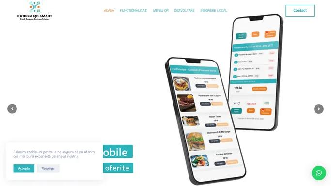 Solutii Digitale HORECA - Scan - Order - Pay|Horeca QR Smart