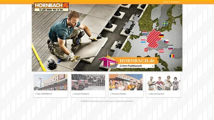 HORNBACH - Willkommen - Bienvenue - Welkom - Vitejte