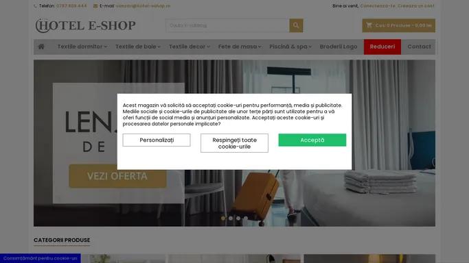 Hotel Eshop - Lenjerii de pat Hotel
